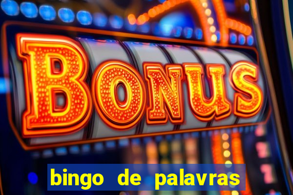 bingo de palavras 3 ano